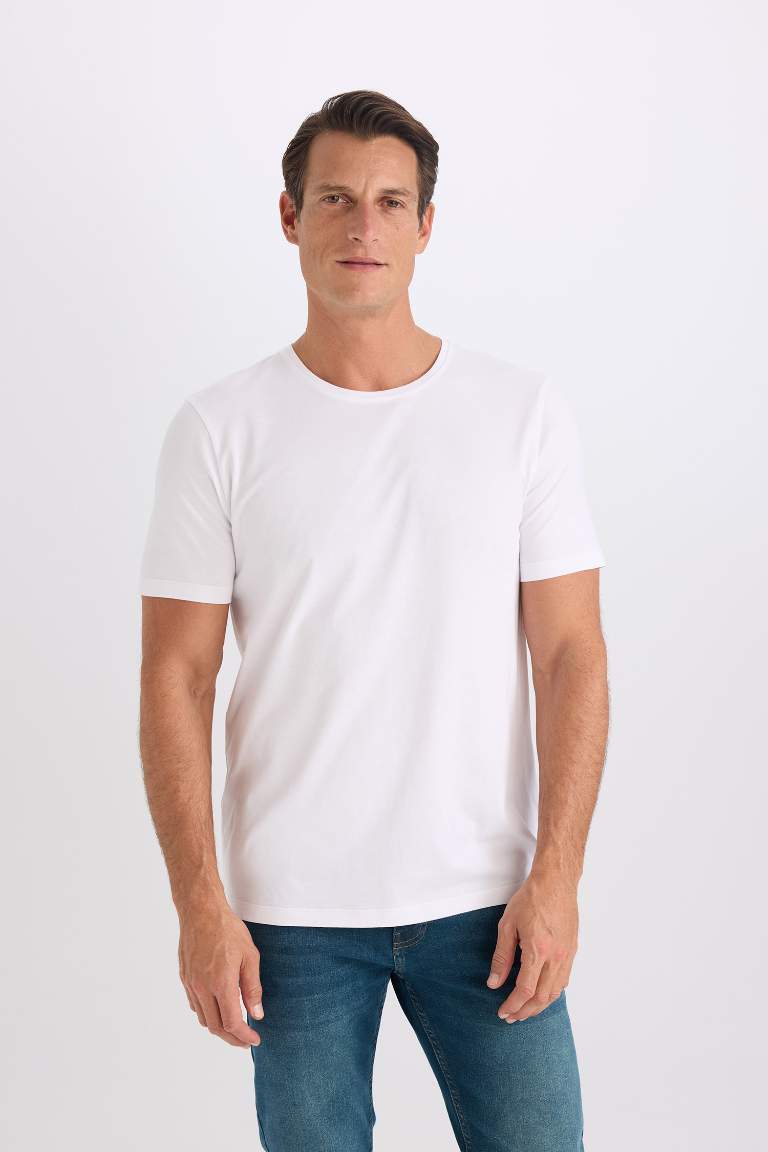 Slim Fit Crew Neck Basic T-Shirt