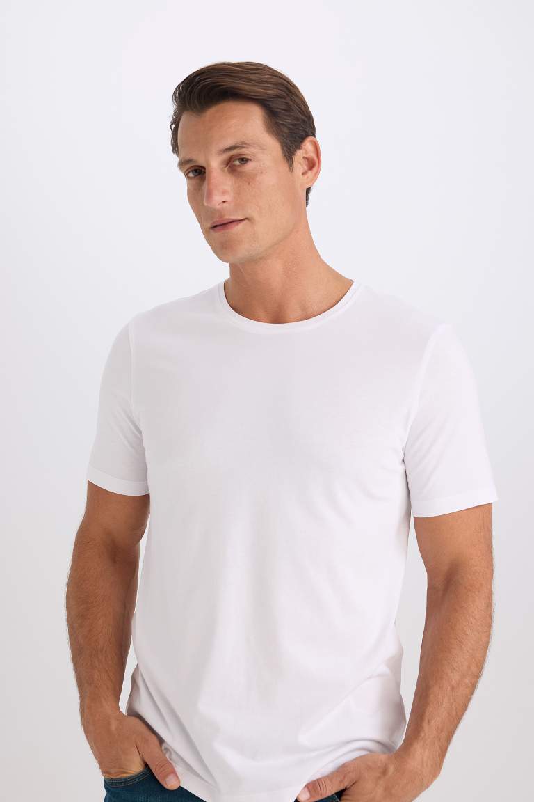 Slim Fit Crew Neck Basic T-Shirt