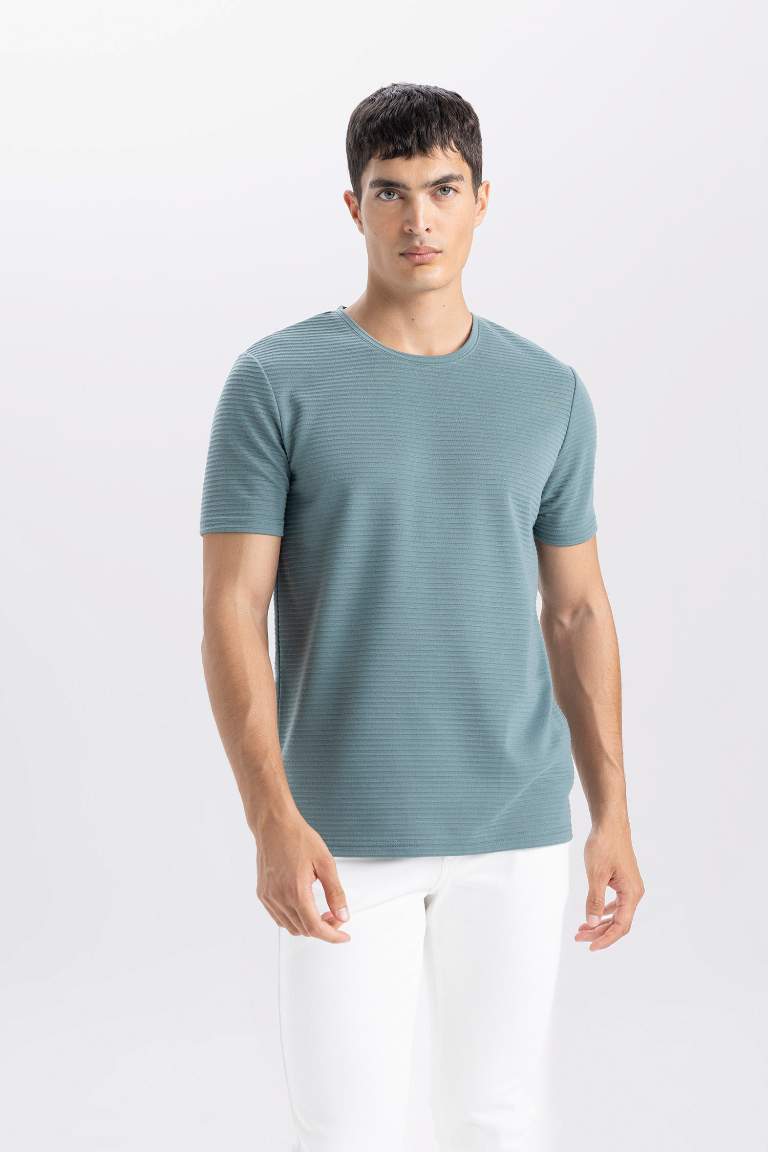 Slim Fit Crew Neck Basic T-Shirt