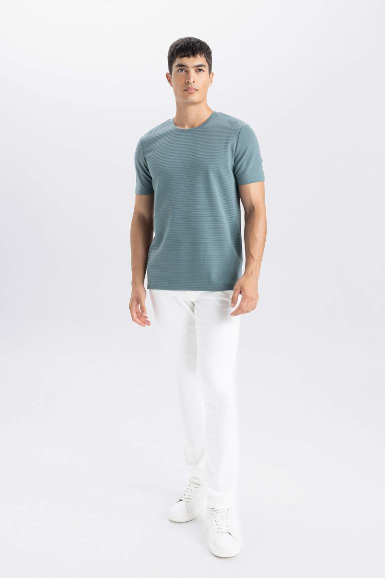 Slim Fit Crew Neck Basic T-Shirt