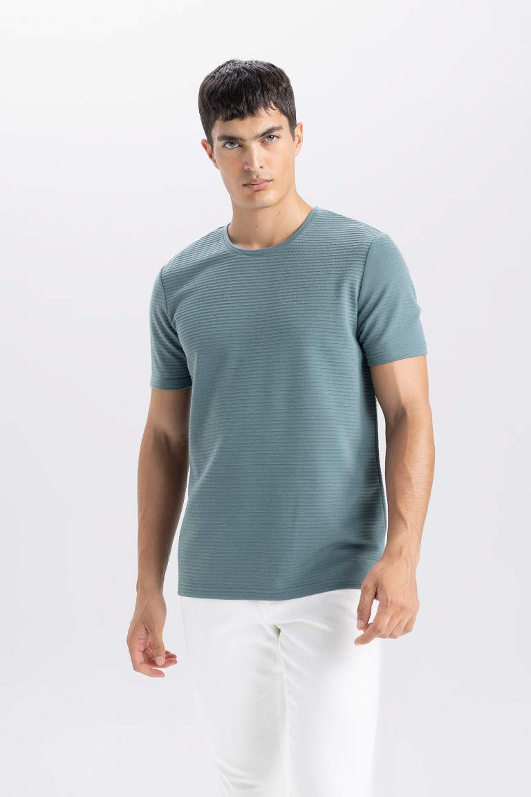 Slim Fit Crew Neck Basic T-Shirt