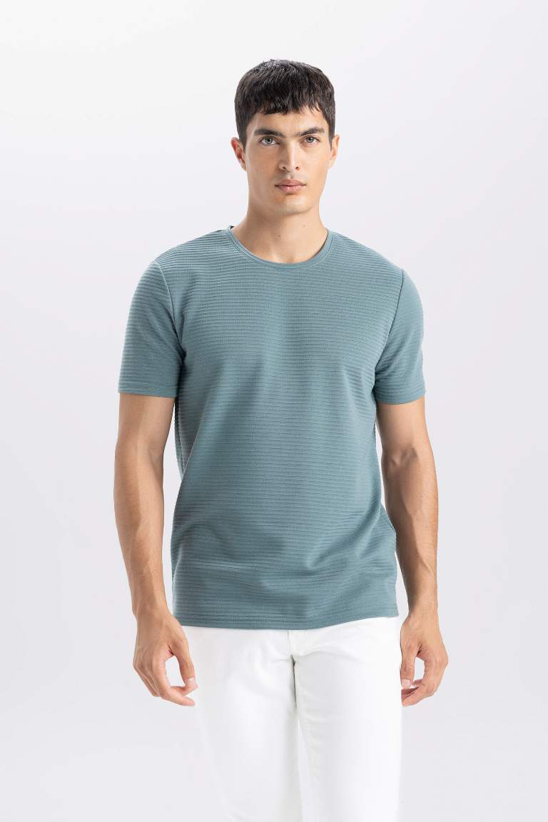 Slim Fit Crew Neck Basic T-Shirt