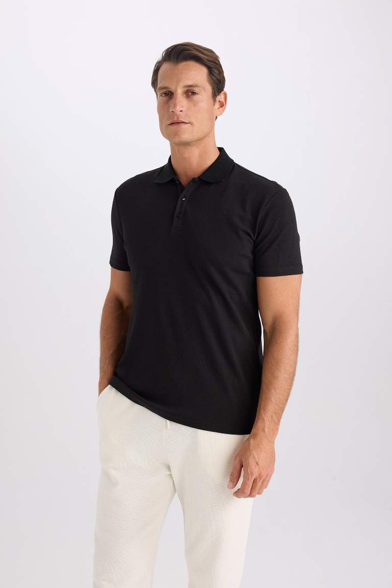 Slim Fit Polo Collar Polo T-Shirt