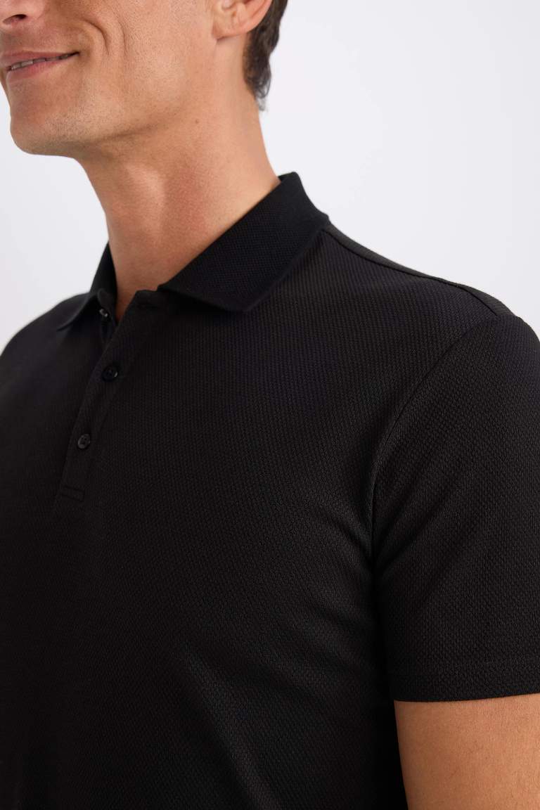 Slim Fit Polo Collar Polo T-Shirt