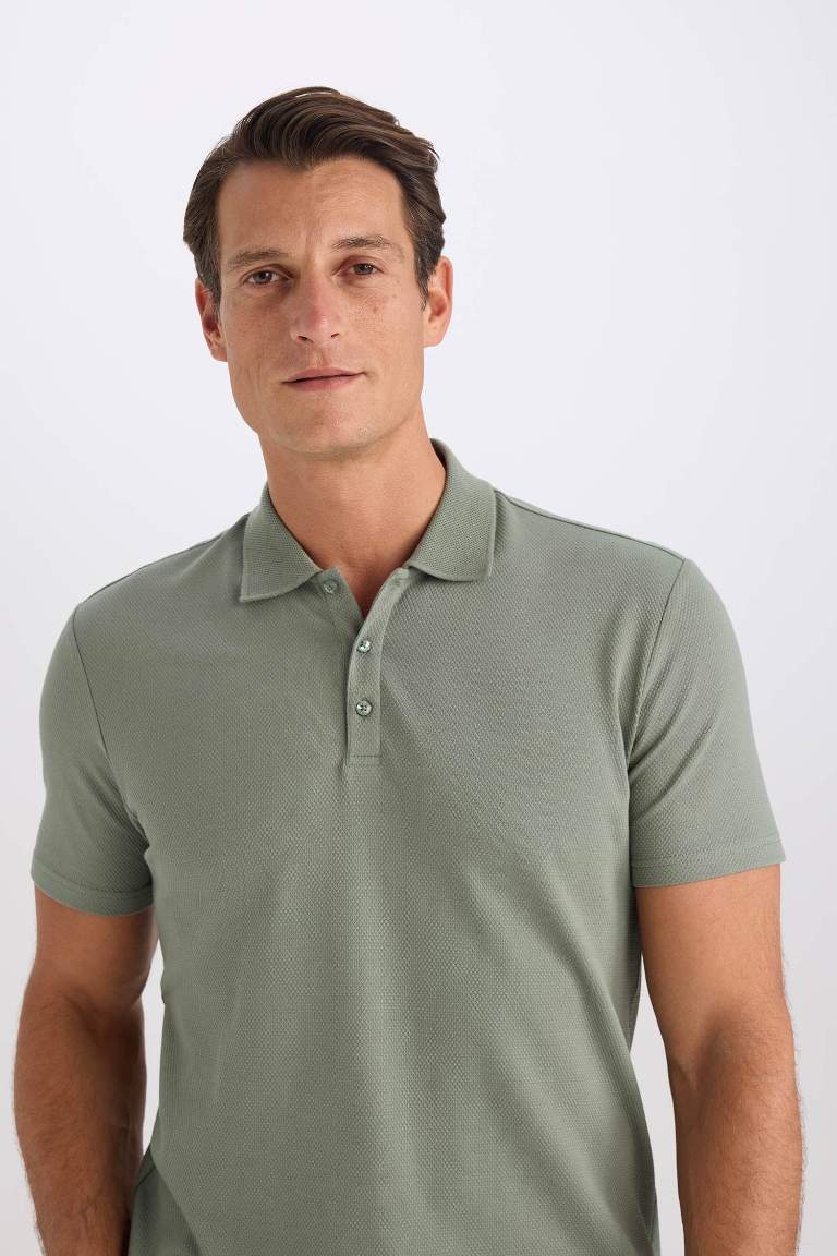 Slim Fit Polo Collar Polo T-Shirt