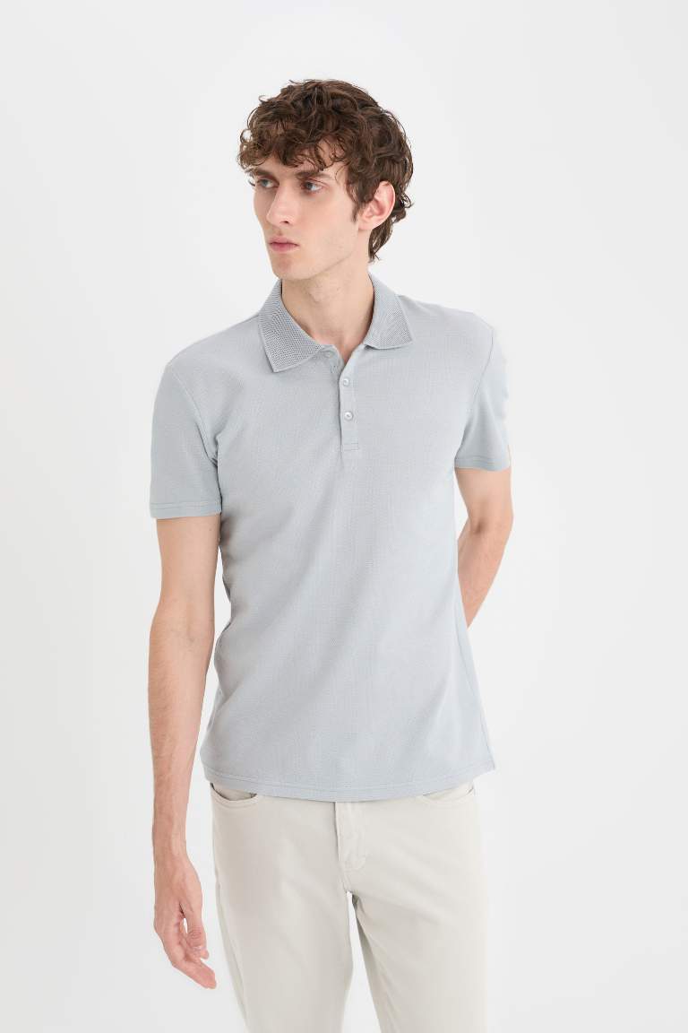 Slim Fit Polo Collar Polo T-Shirt