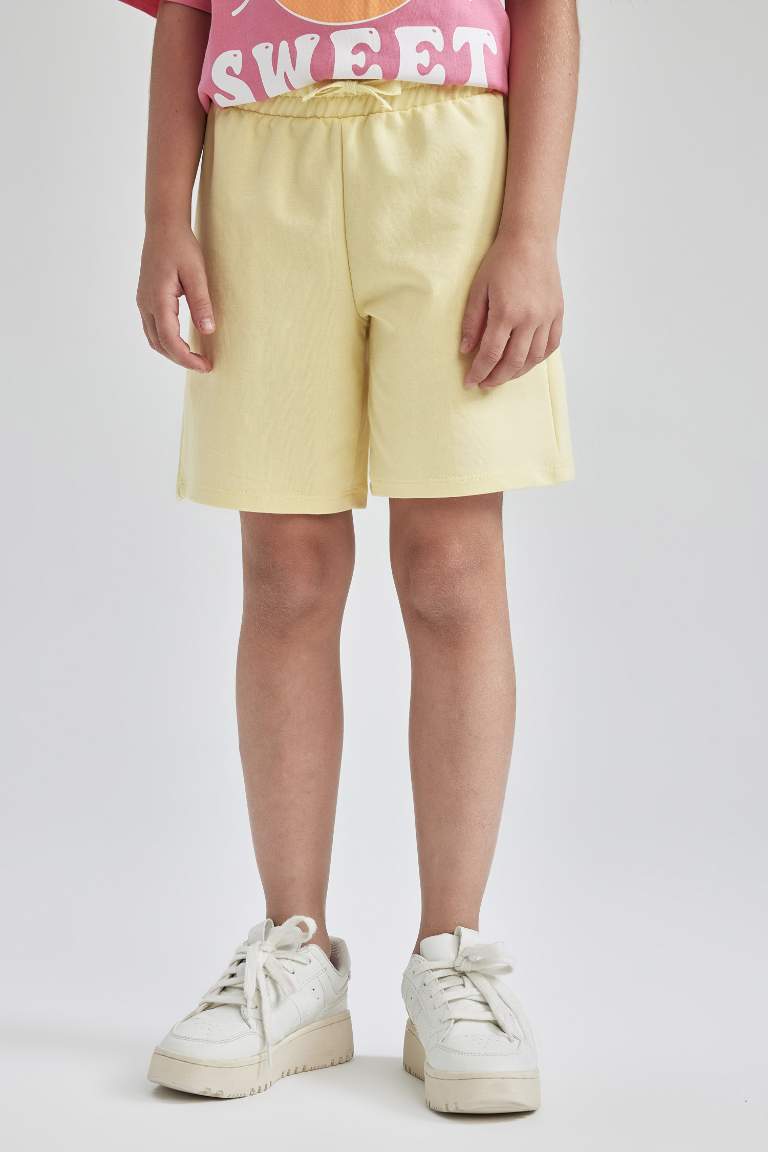 Girl Tie Waist Mini Bermuda Short