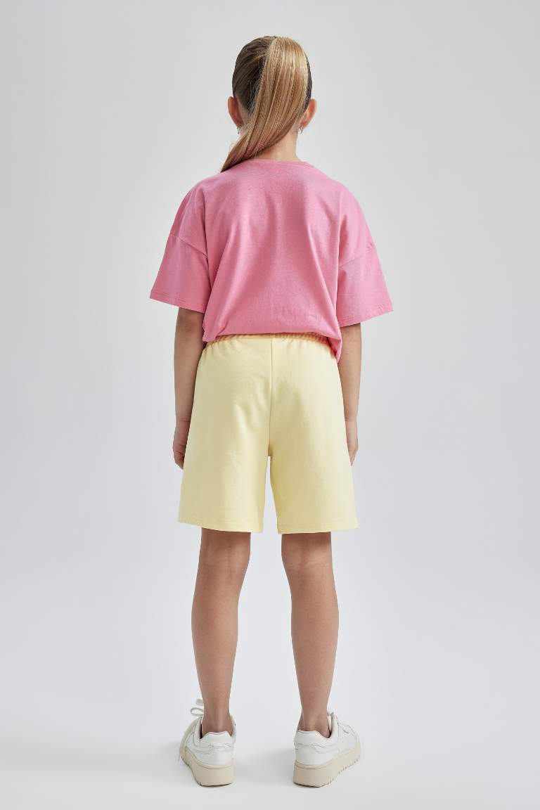 Girl Tie Waist Mini Bermuda Short