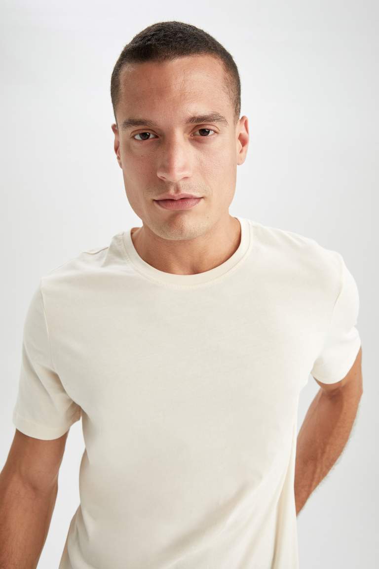 Regular Fit Crew Neck Basic T-Shirt