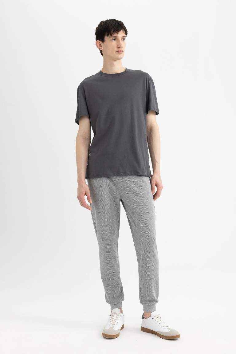 Slim Fit Pique Rib Hem Sweatpants