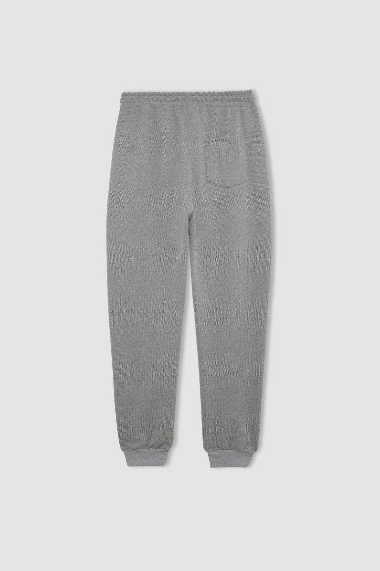 Slim Fit Pique Rib Hem Sweatpants