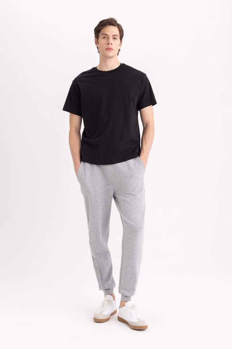 Slim Fit Rib Hem Sweatpants