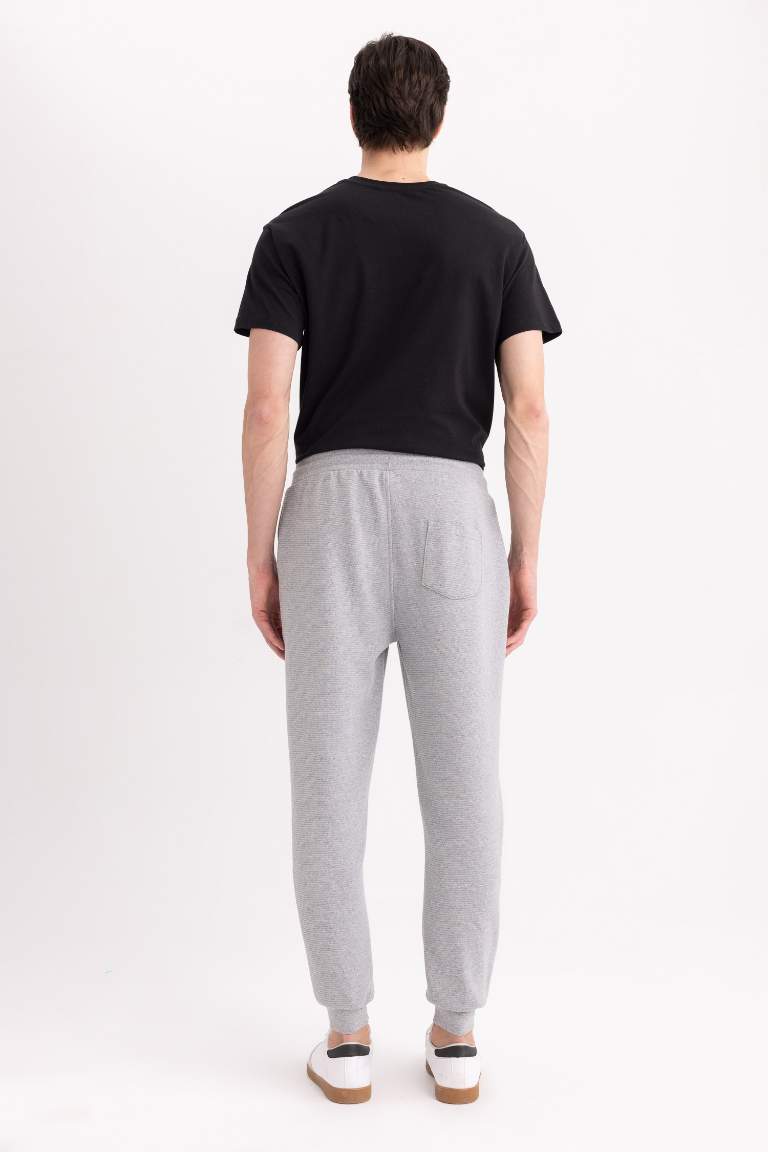 Slim Fit Rib Hem Sweatpants