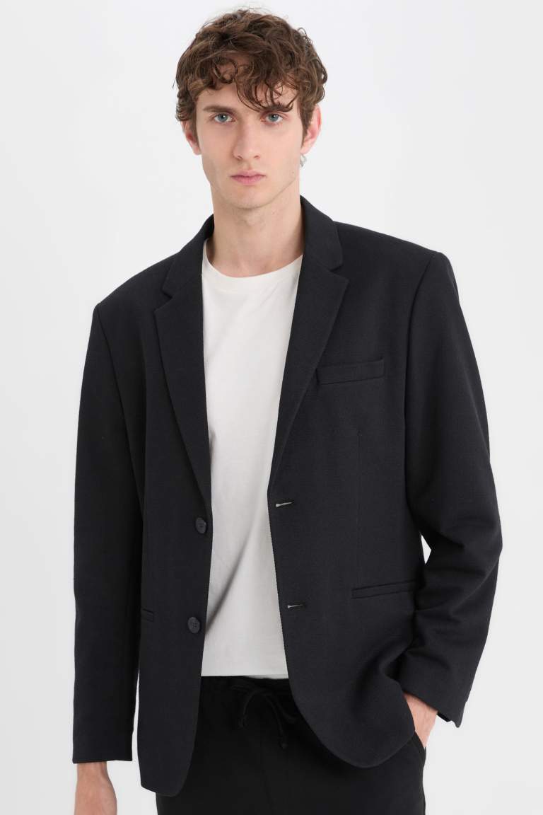 Slim Fit Lined Blazer