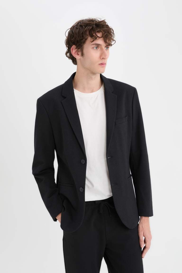 Slim Fit Lined Blazer