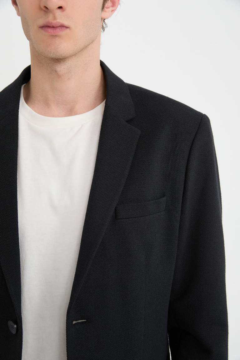 Slim Fit Lined Blazer