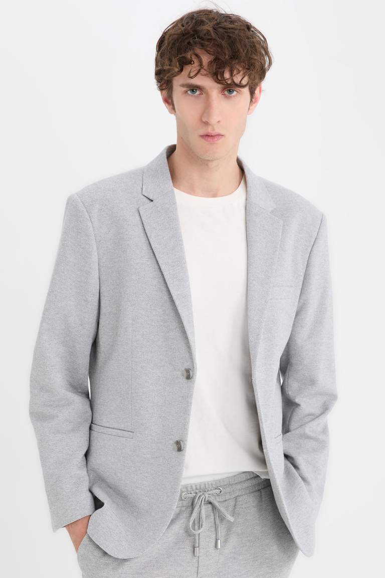 Slim Fit Lined Blazer