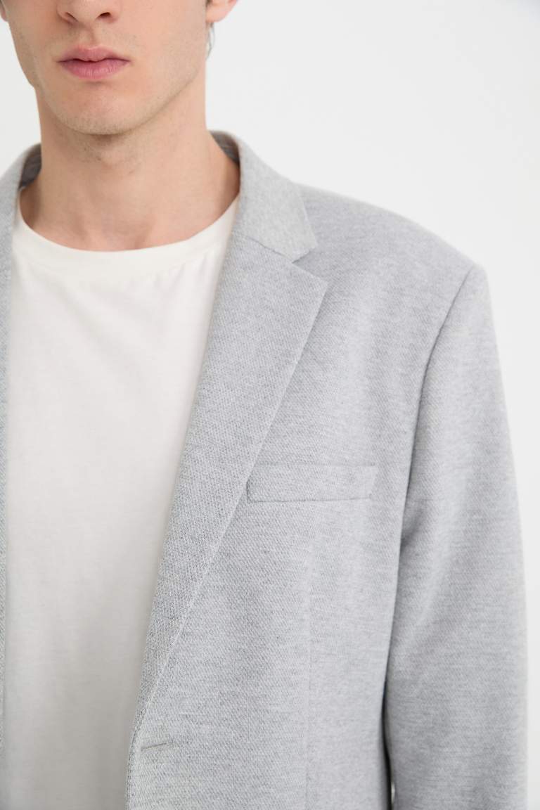 Slim Fit Lined Blazer