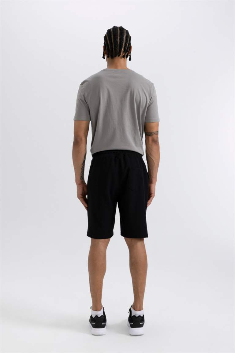 Relaxed Waffle MAN Varsity Printed Short