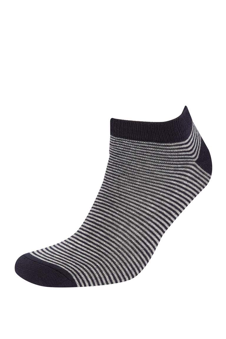 Man Printed 5 Piece Short Socks