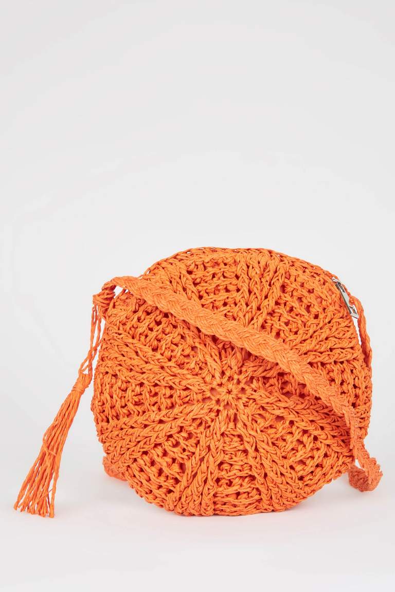 Women Straw Crossbody Bag