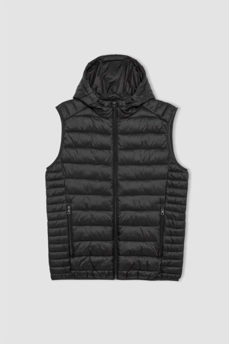Black MAN Slim Fit Vest 2785460 DeFacto
