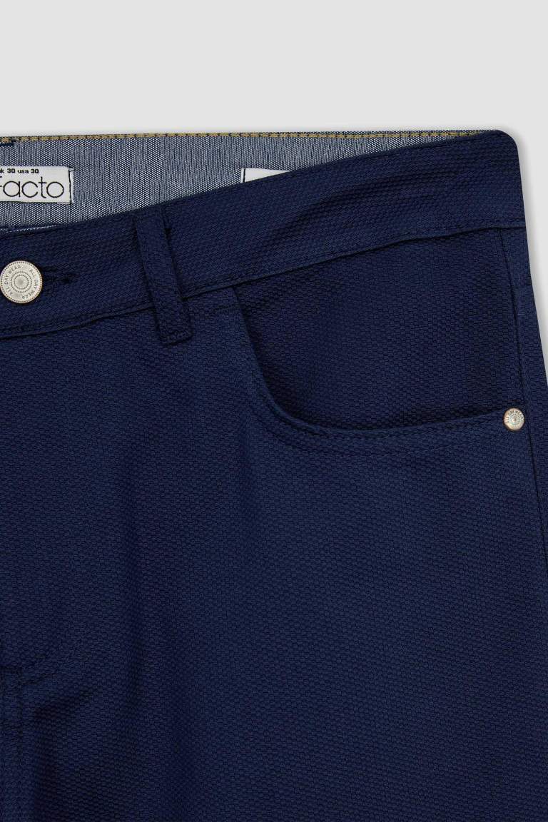 Slim Fit Cotton Bermuda