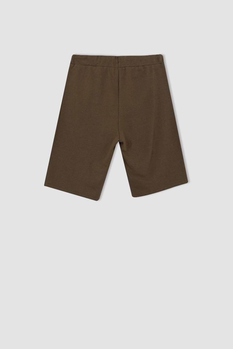 Regular Fit %100 Pamuk Bermuda Şort