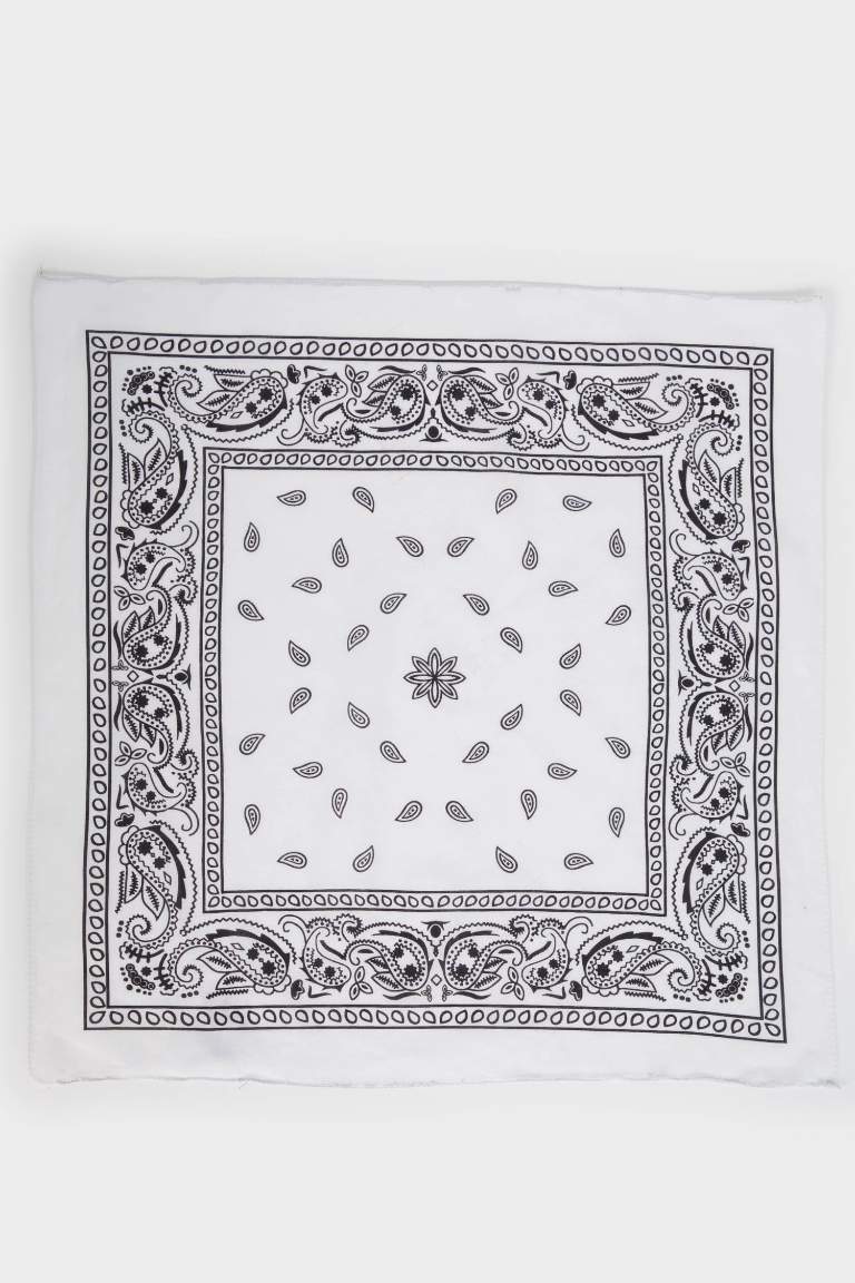 Woman Patterned Cotton Bandana