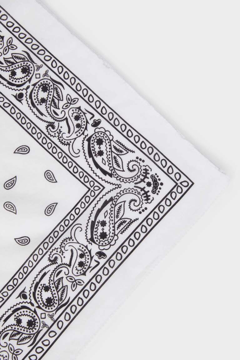 Woman Patterned Cotton Bandana