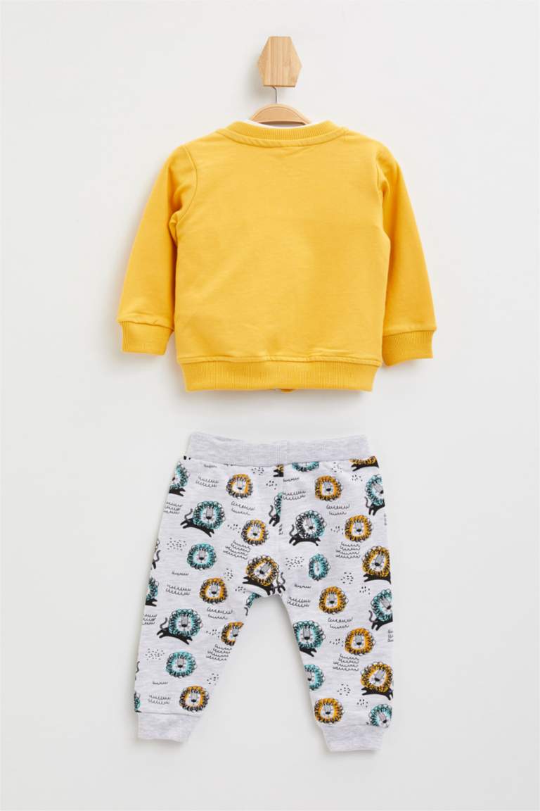 Sarı Erkek Bebek Erkek Bebek Baskılı Alt Üst Takım 1162549