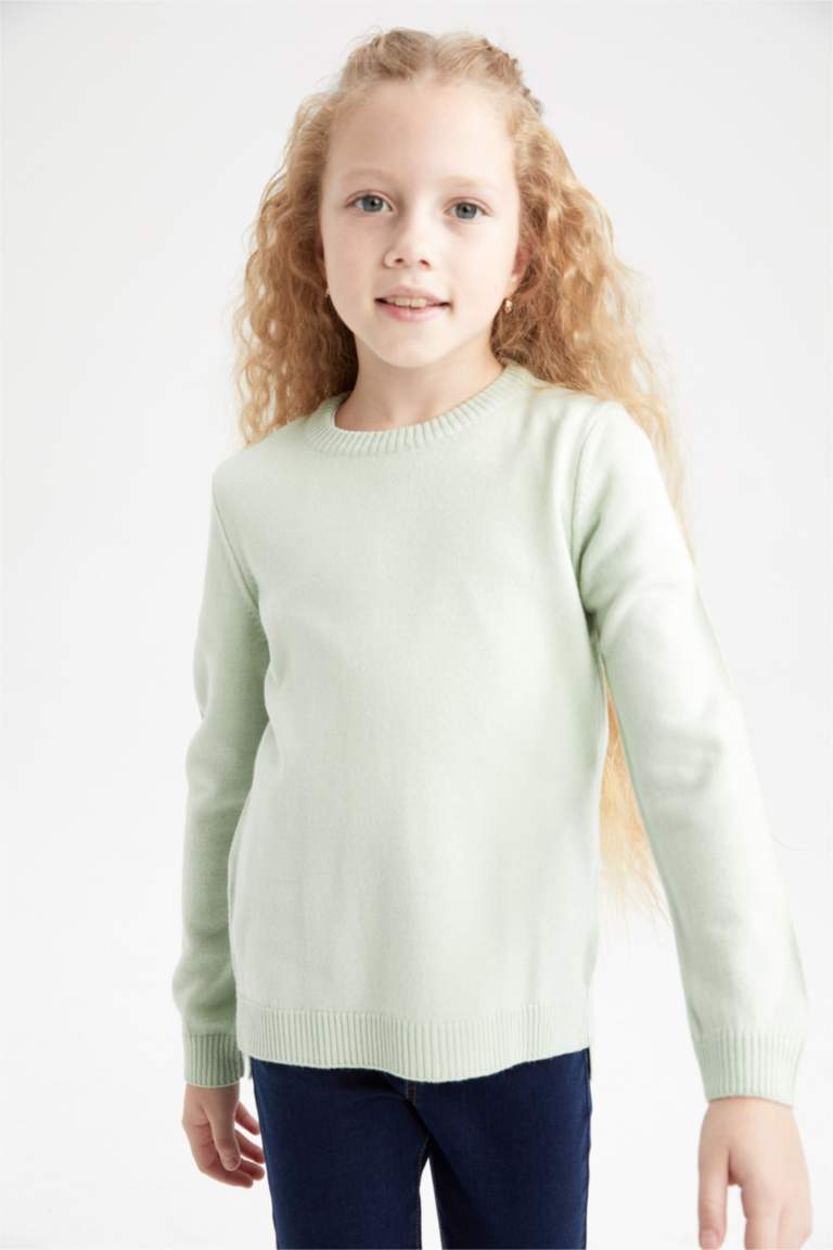 LCW Kids Cardigan en Tricot à Encolure en V pour Filles - W4BH89Z4-GTR - LC Waikiki