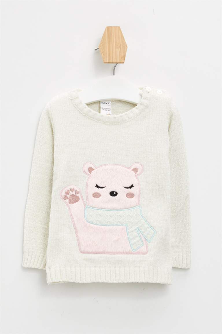 Ekru Kız Bebek Kız Bebek Triko Kazak 1169029 DeFacto Ekru Kız Bebek Kız Bebek Triko Kazak 1169029 DeFacto