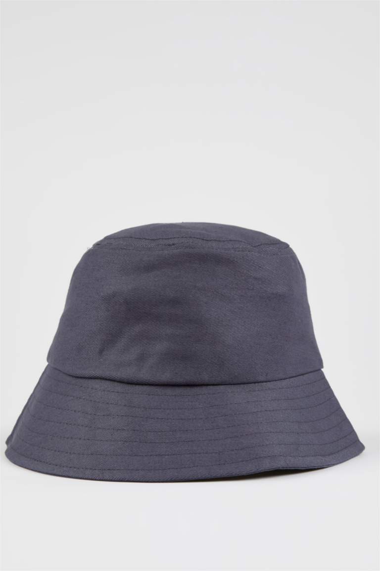 антрацит Мужчины Панамка с вышивкой 2418434 | DeFacto