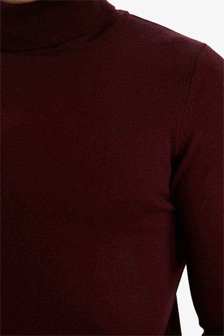 Slim Fit Turtleneck Knitwear Pullover