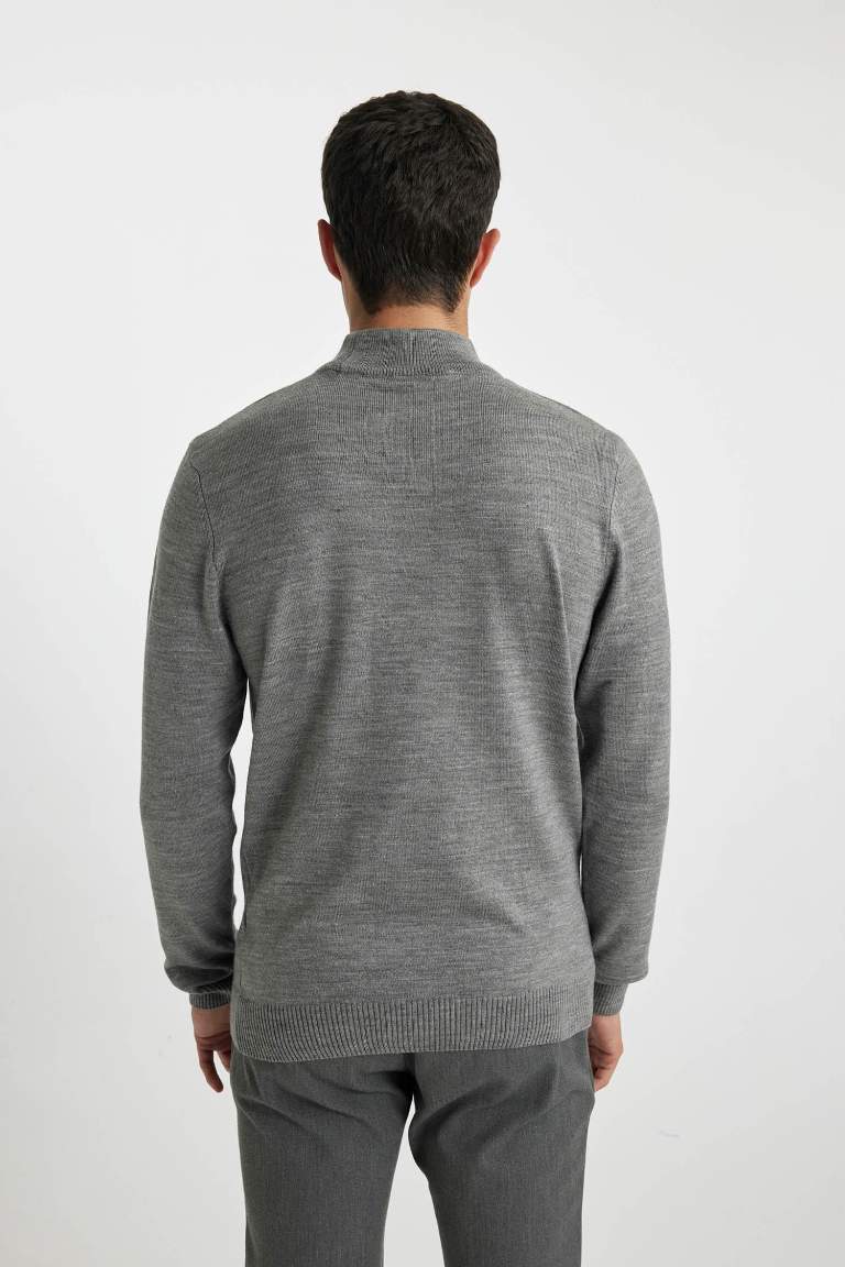 Slim Fit Turtleneck Knitwear Pullover