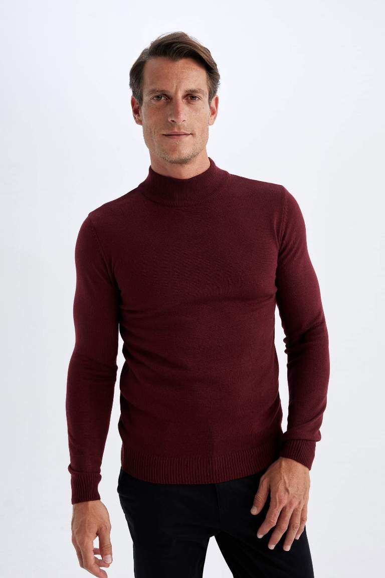 Slim Fit Turtleneck Knitwear Pullover