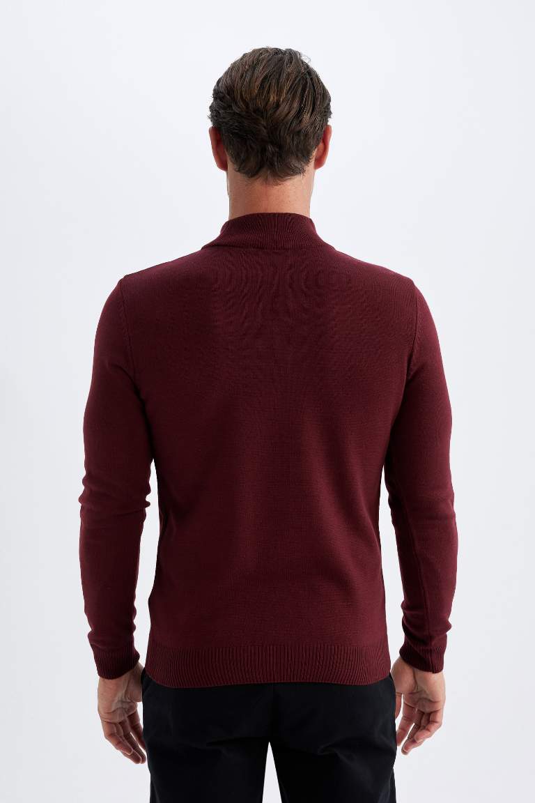 Slim Fit Turtleneck Knitwear Pullover