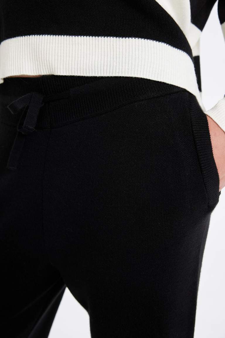 Pantalon Jogging basique taille élastique avec lacet