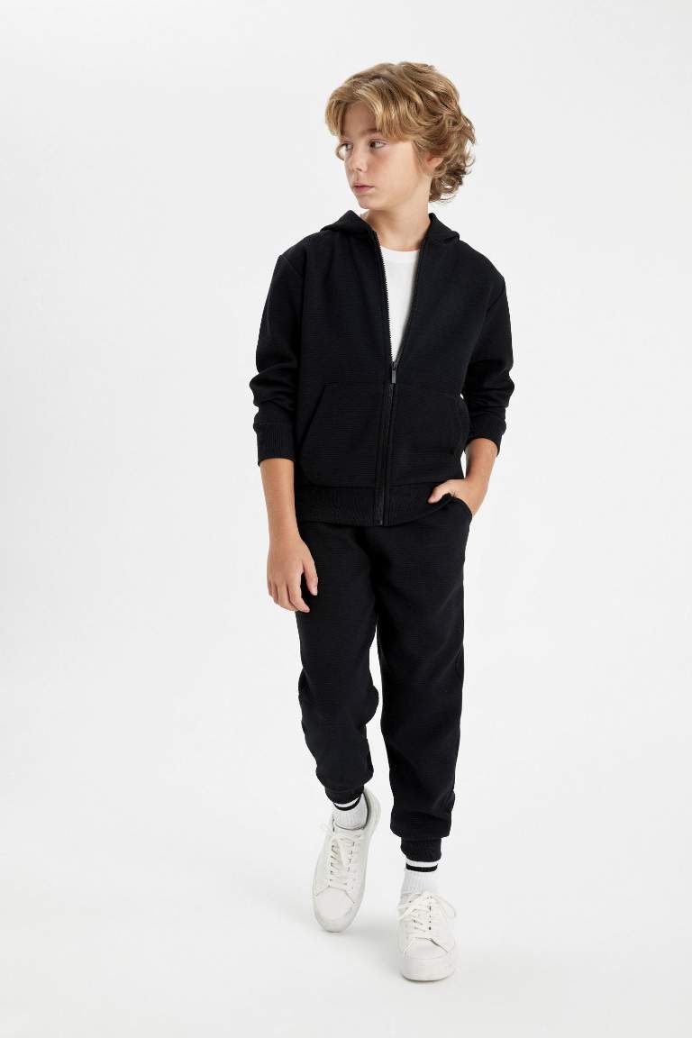 Pantalon Jogging noir avec poches et taille élastique pour Garçon