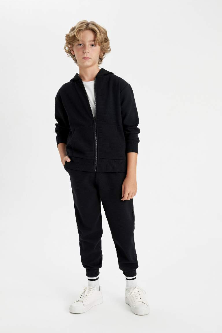 Pantalon Jogging noir avec poches et taille élastique pour Garçon