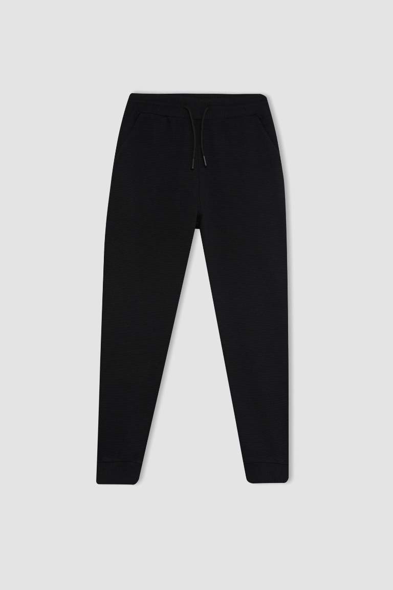 Pantalon Jogging noir avec poches et taille élastique pour Garçon