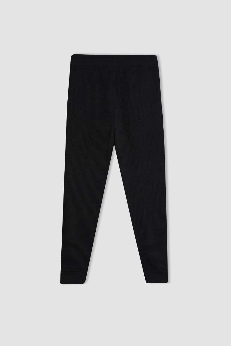 Pantalon Jogging noir avec poches et taille élastique pour Garçon