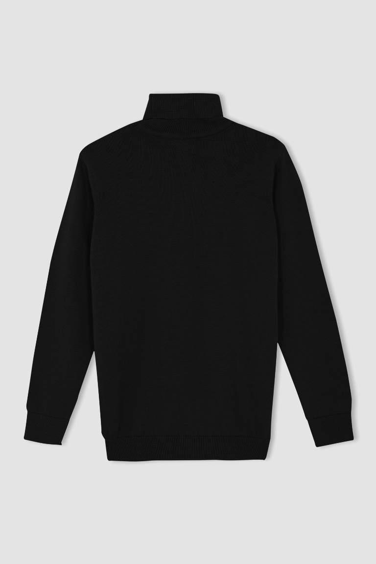 Erkek Çocuk Regular Fit Balıkçı Yaka Kazak