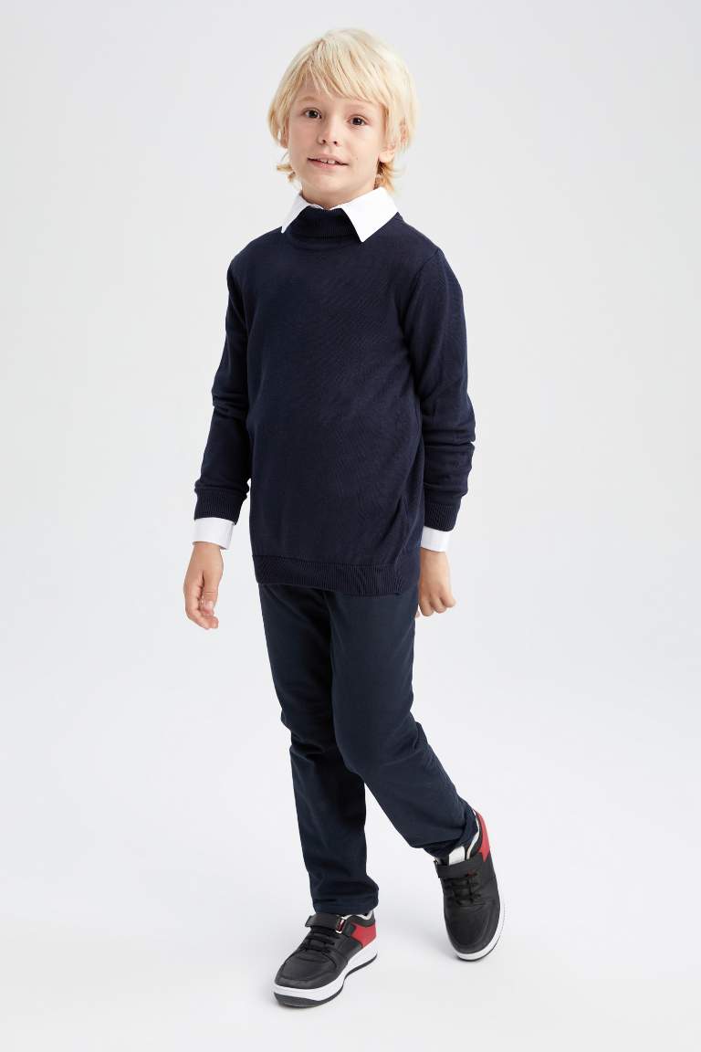 Boy Regular Fit Turtleneck Pullover