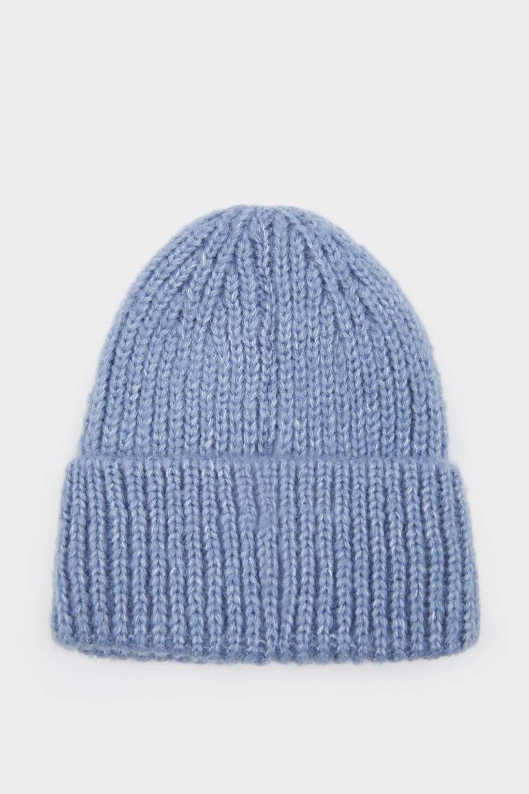 Woman Labeled Knitted Beanie