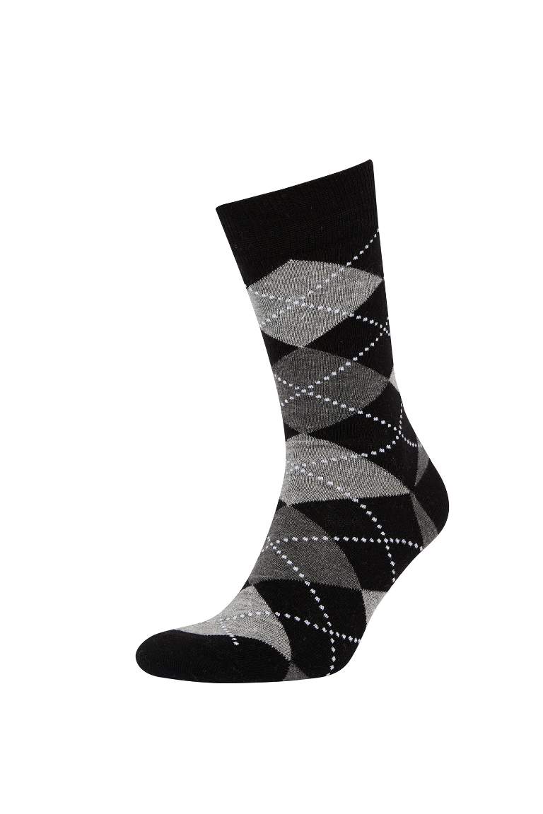 Men's Cotton Patterned 5-Piece Socks