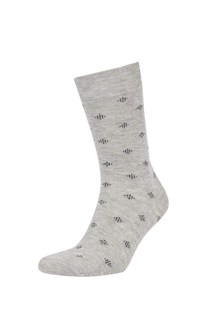 Men's Cotton Patterned 5-Piece Socks