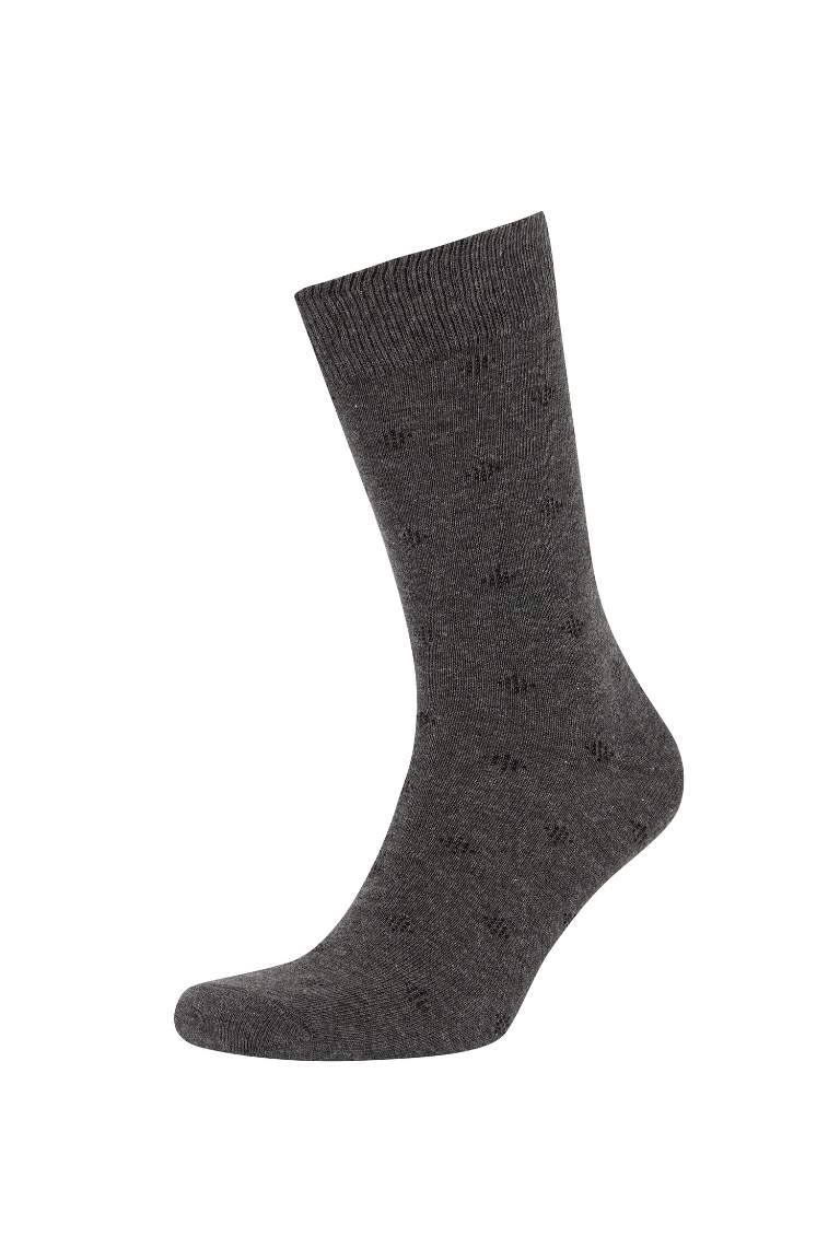 Men's Cotton Patterned 5-Piece Socks