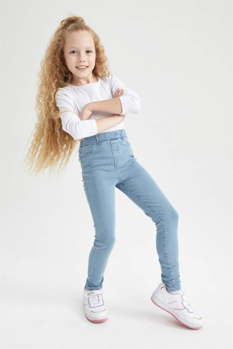 Pantalon Jean Flare Divided – Bleu, Taille 0 Femme (très Bon état D'occasion)